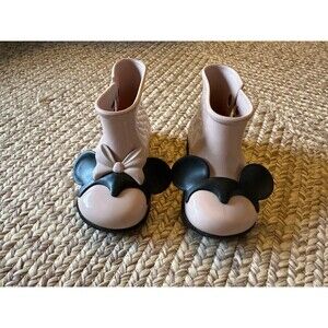 Mini Melissa Minnie & Mickey Mouse boots size 9